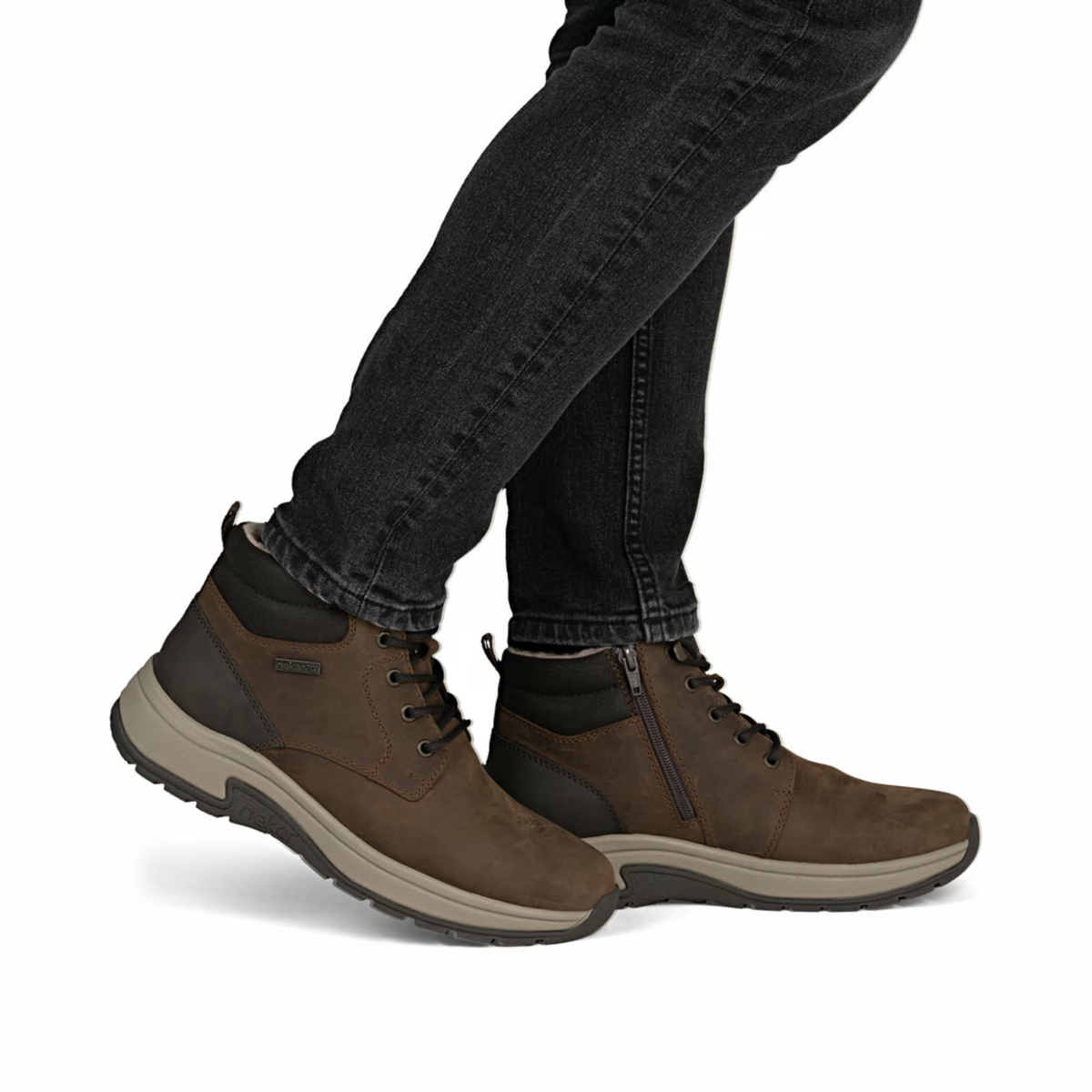 Rieker Waterproof Mens Lace Up Ankle Boot 11004-22