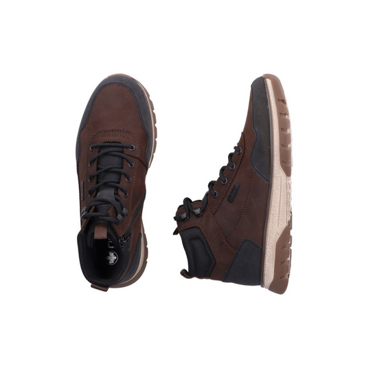 Rieker Mens Waterproof Lace Brown Boot B9310-24