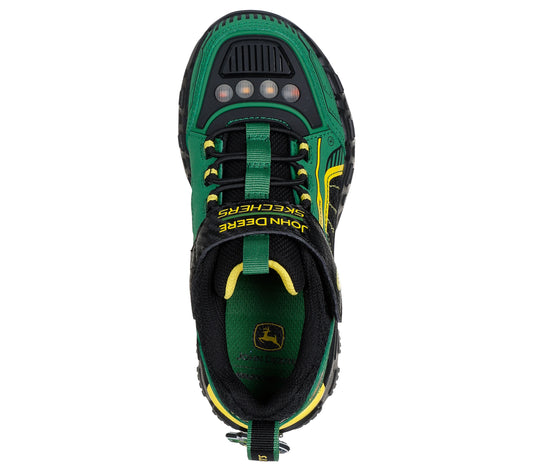 Skechers John Deere Light Up Runners Green Black 407061L