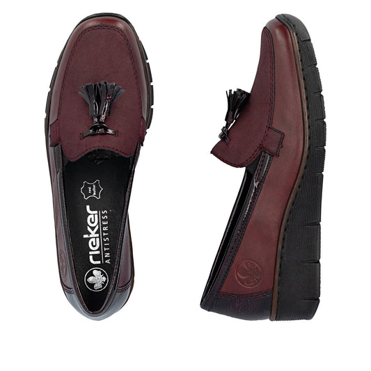 Rieker Low Wedge Loafer 53771