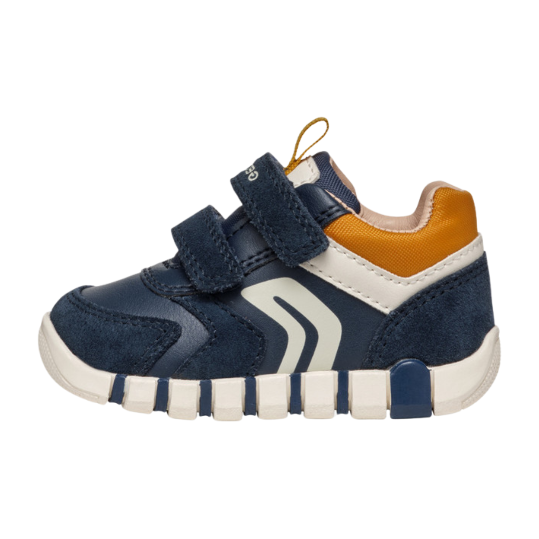Geox Boys Shoe Leather Velcro Lupidoo B3555D