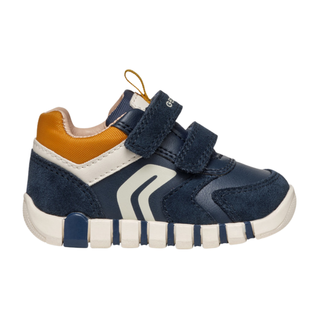 Geox Boys Shoe Leather Velcro Lupidoo B3555D