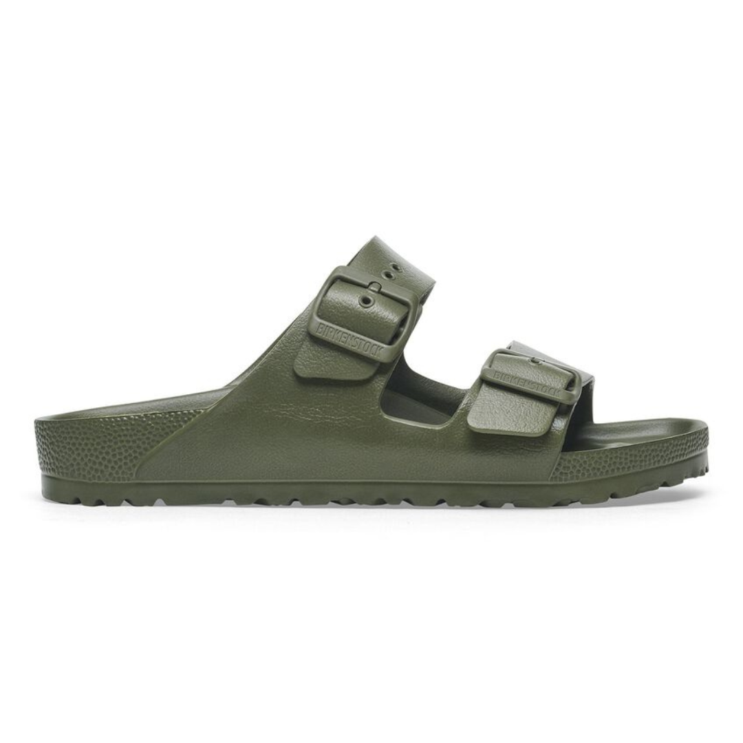 Birkenstock Men's Arizona Two Strap EVA Sandals - Green Khaki