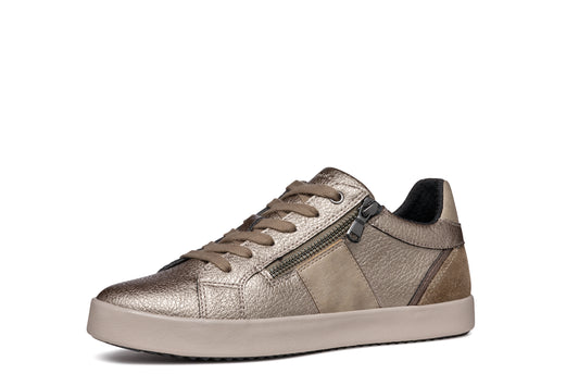 Geox Bloomiee Ladies Trainer Shoe Zipper D366HE