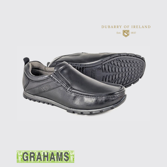 Dubarry AV8 Kolo Kids Black Leather School Shoe