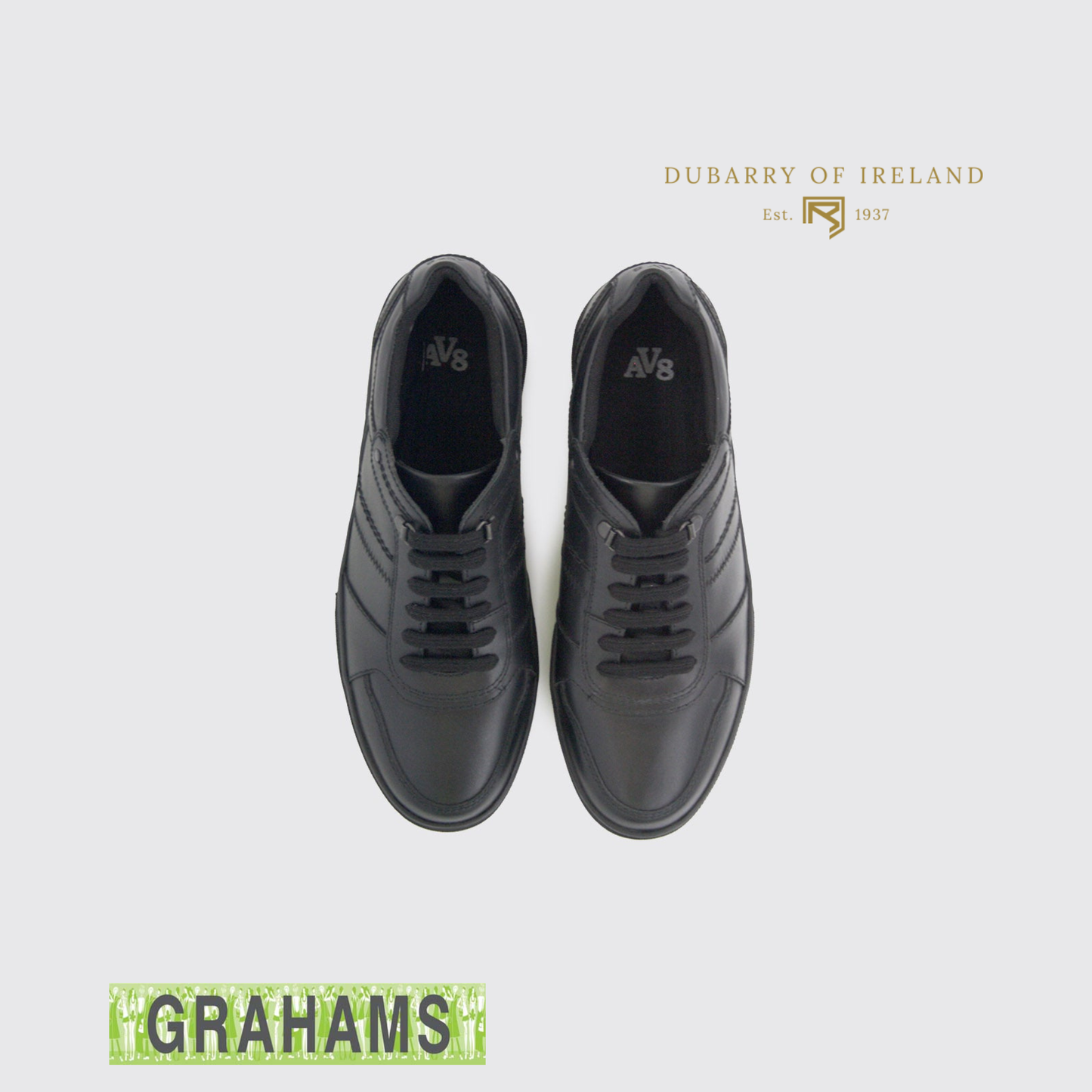 Dubarry AV8 Koote Black Leather School Shoe
