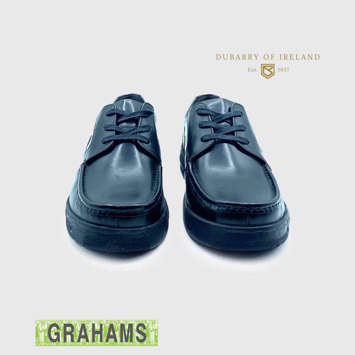 Dubarry AV8 Kori Black Leather School Shoe