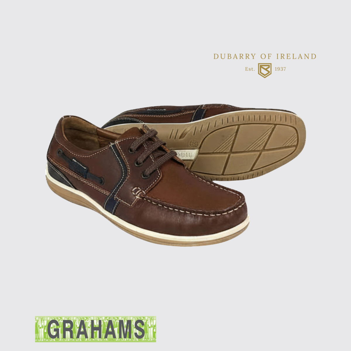 Dubarry Sheen Lace Up Brown School Shoe