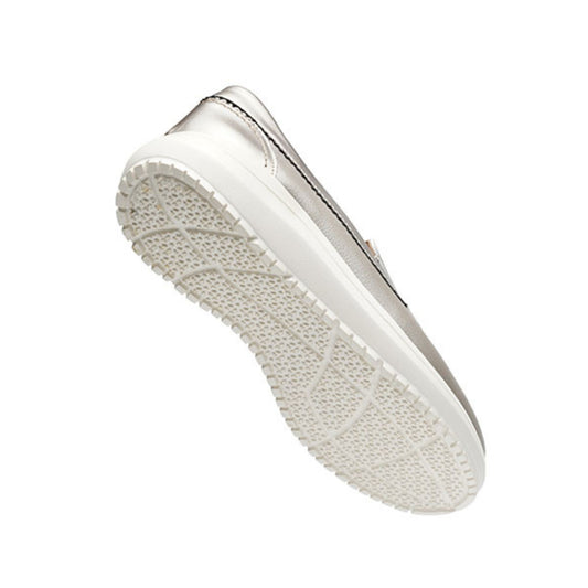 G Comfort Slip On Mocassin Shoe Platinum 26294
