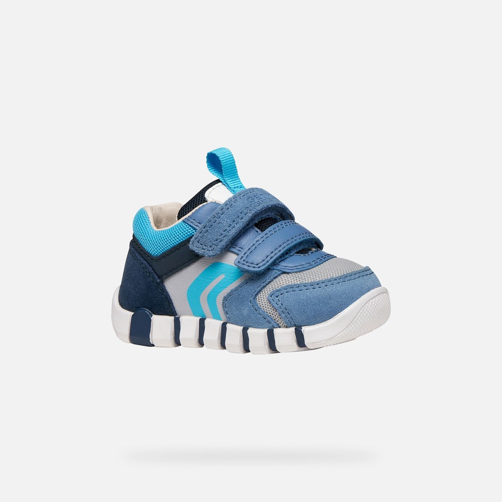 Geox Boys Shoe Leather Velcro Lupidoo B3555D