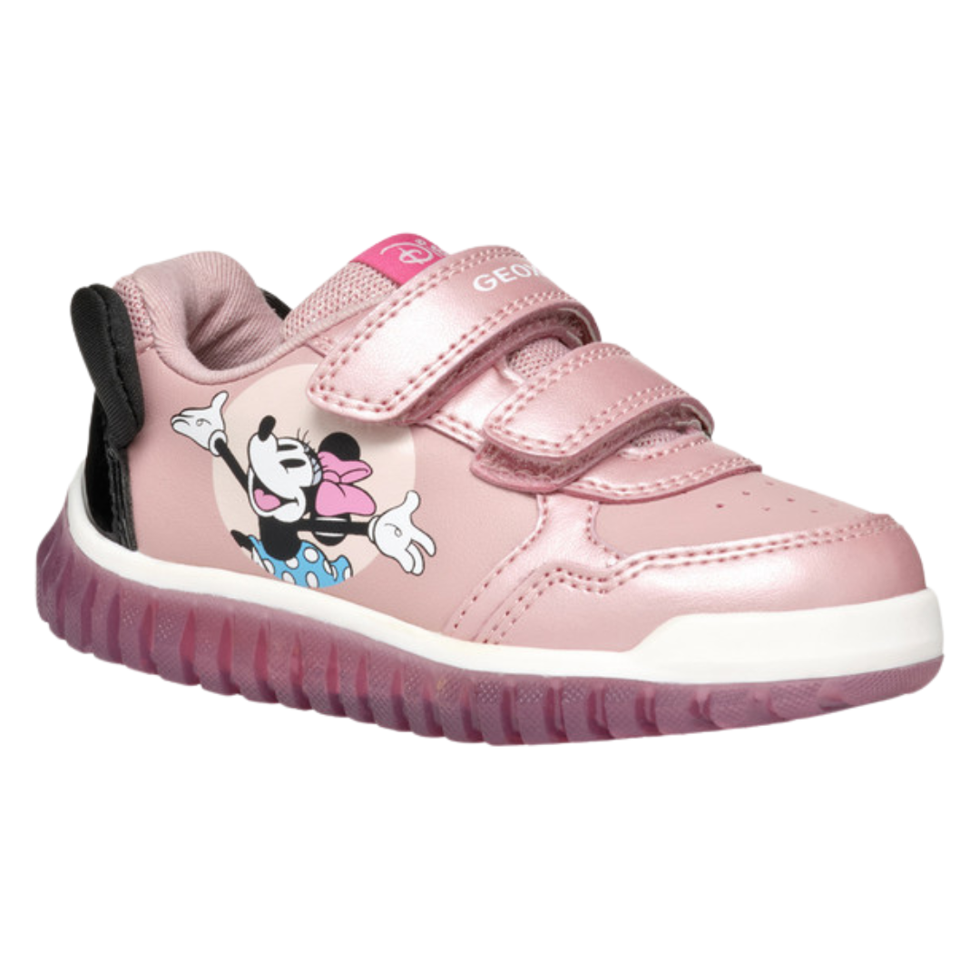 Geox Minnie Mouse Lights Runners Lightyloo Pink B4661B