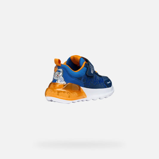 Geox Bugs Bunny Boys Runner Blue Orange J65LYA Activart