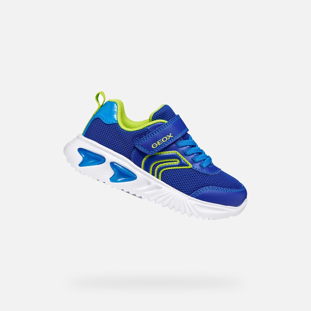 Geox Lights Trainer Assister Blue Lime J45DZC