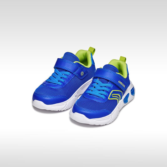 Geox Lights Trainer Assister Blue Lime J45DZC