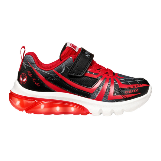 Geox Spiderman Lights Runner Black Red J55LBG