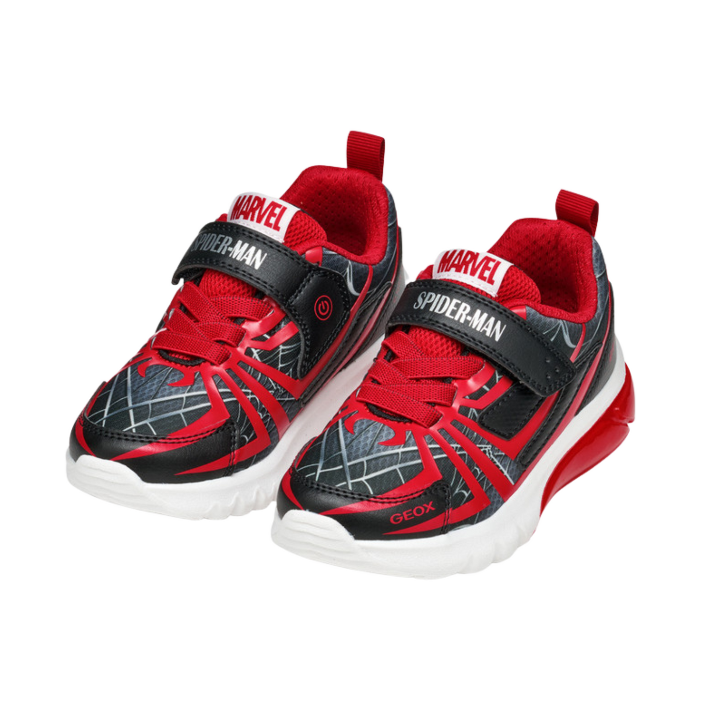 Geox Spiderman Lights Runner Black Red J55LBG