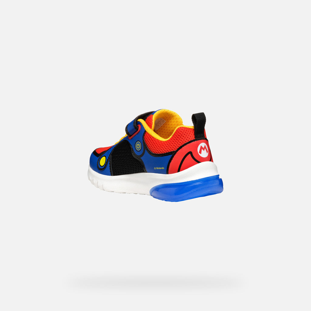 Geox Super Mario Lights Runner Blue Red Ciberdron J55LBF