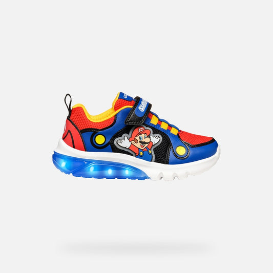 Geox Super Mario Lights Runner Blue Red Ciberdron J55LBF