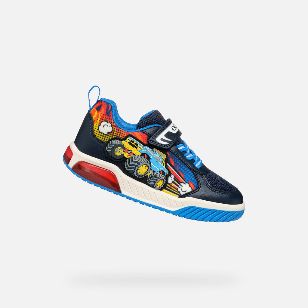 Geox Trucks and Lights Inek Runner Navy Multi J559CE