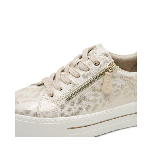 Jana Gold Laced Runner with Zip 23767-43