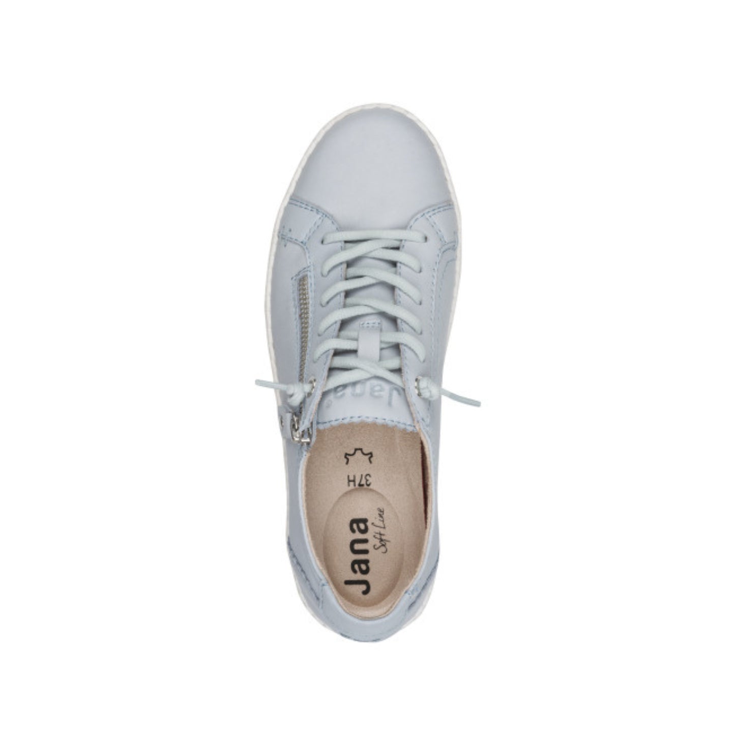 Jana Ladies Laced Trainer with Zip 23704-46
