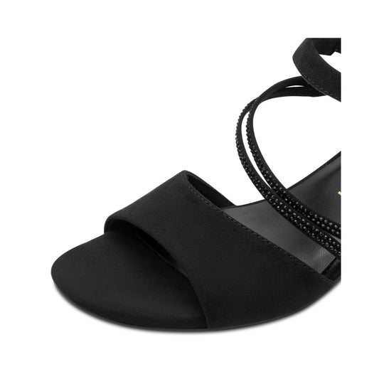 Marco Tozzi Low Block Heel Sandal with Diamand Detailing 28205-46