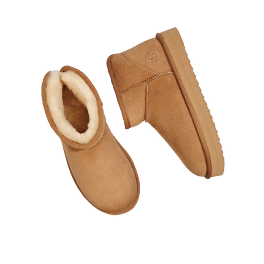 Rohde Sheepskin Ankle Boot Tan Brown 7084