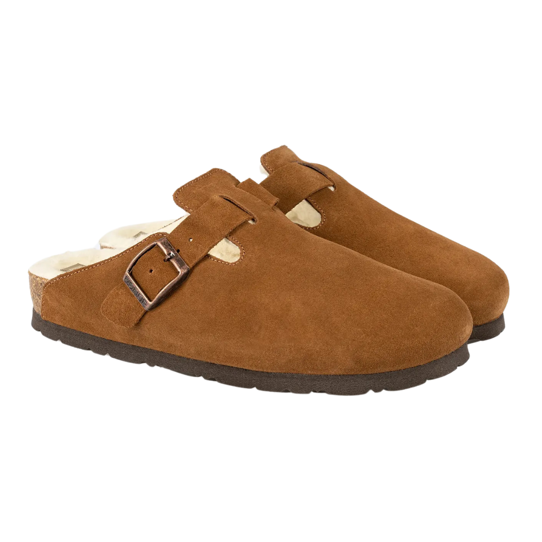 Rohde Clog Slipper Suede Leather Fleece Lined 6069