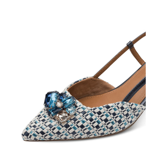 Tamaris Pointed Toe Kitten Heel Gemstone Shoes 29512-46