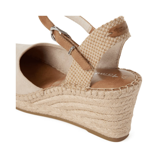 Tamaris Espadrille Wedge Sandal Beige 29610-42