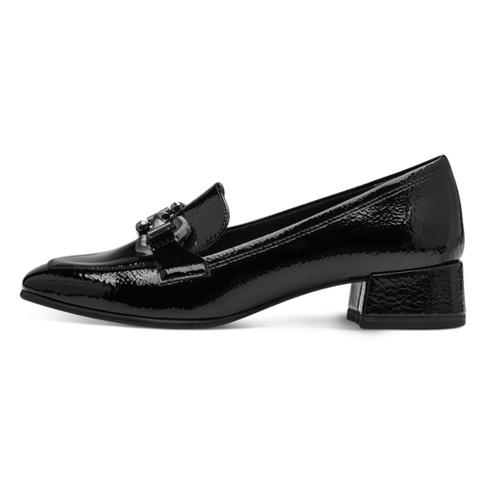 Tamaris Loafer Block Heel Patent 24316-43