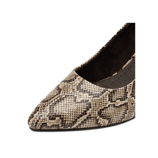 Marco Tozzi Pointed Toe High Heel Snake Print 22420-42
