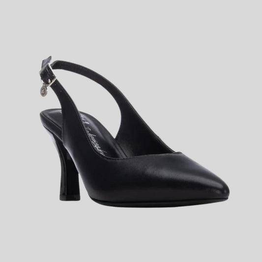 Xti Pointed Toe Sling Back Black 145369