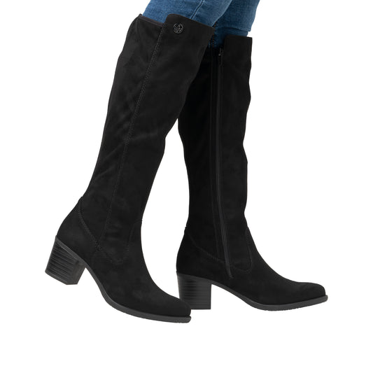 Rieker Knee High Block Heel Boot Y2050