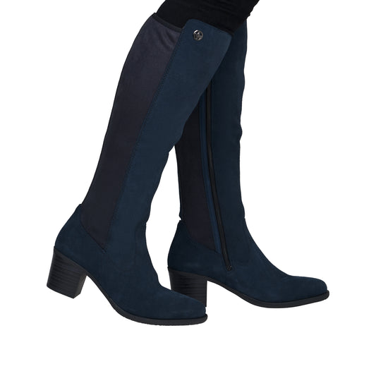 Rieker Knee High Block Heel Boot Y2050