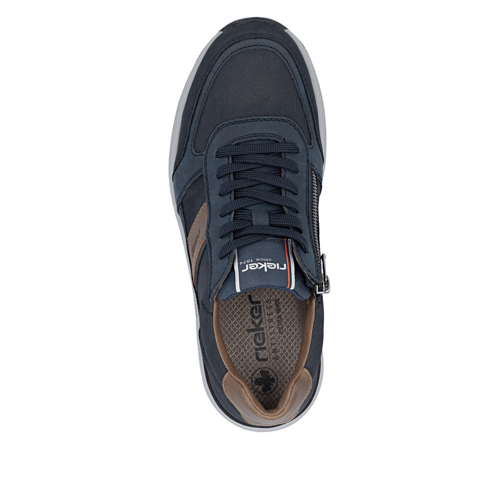 Rieker Wide Fitting Men's Trainer Zipper Closure 11505