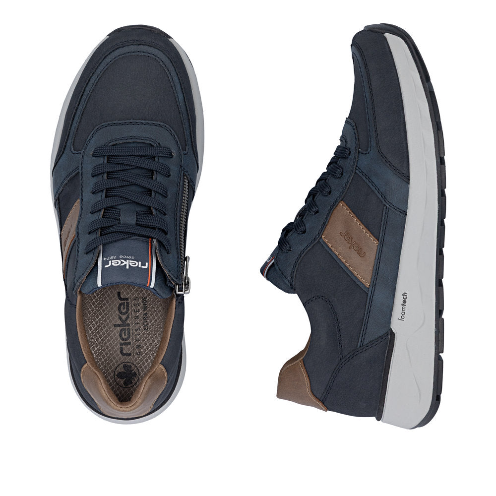 Rieker Wide Fitting Men's Trainer Zipper Closure 11505
