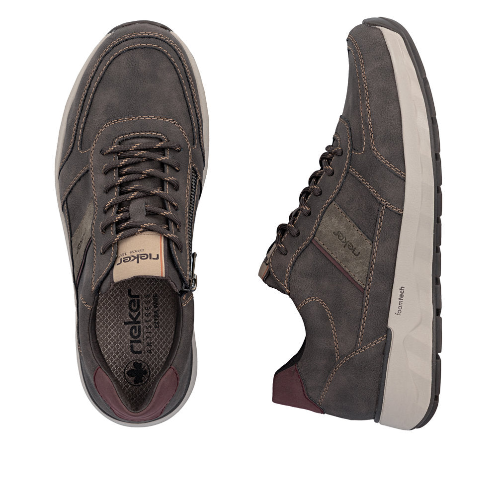 Rieker Wide Fitting Men's Trainer Zipper Closure 11505
