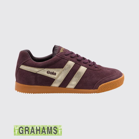 Gola Classics Harrier Trainer Mirror Burgundy