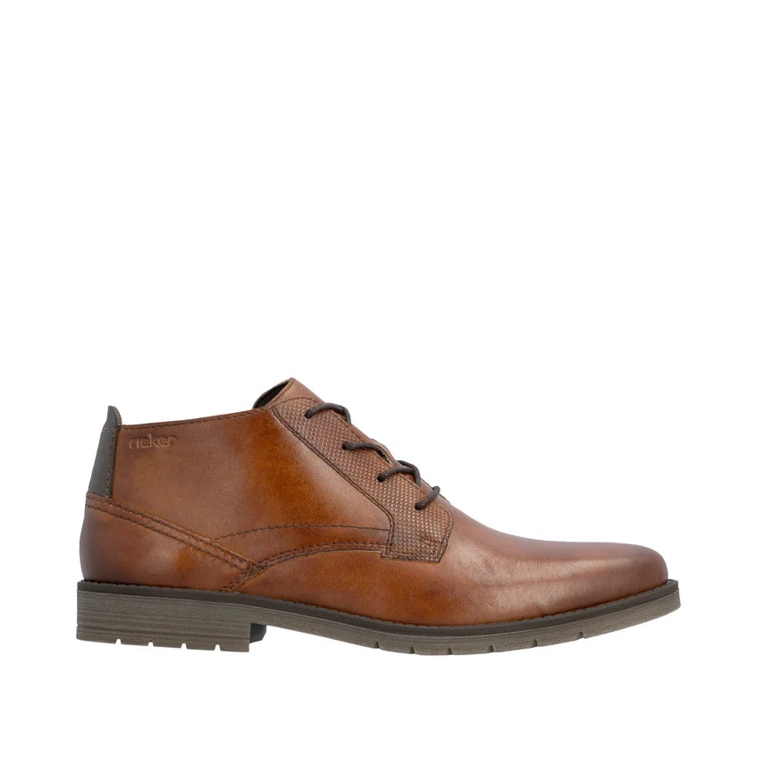 Rieker Mens Boot Tan Brown Zip 13902-24