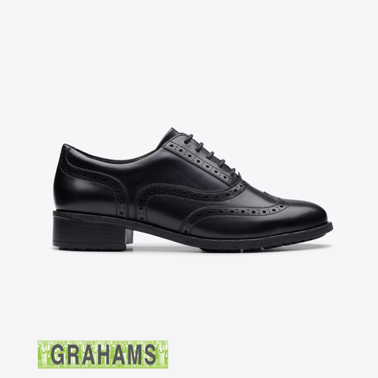 Clarks Havisham Oak Leather Brogue Shoe