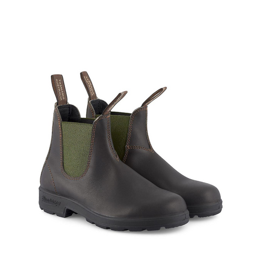 Blundstone Leather Chelsea Boot - 519 - Brown Green Gusset