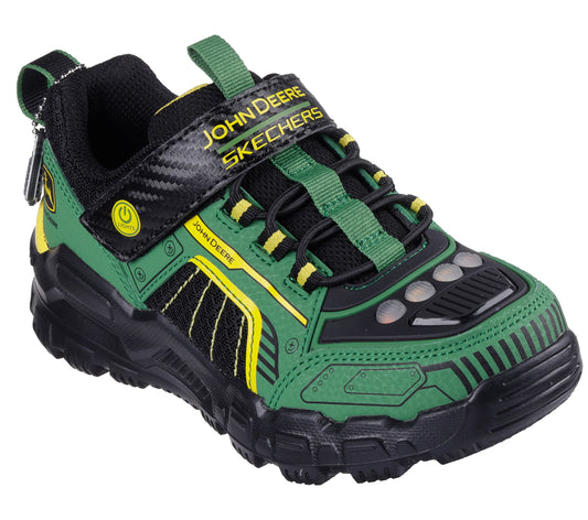 Skechers John Deere Light Up Runners Green Black 407061L