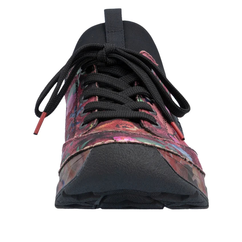 Rieker Floral Multi Women's Slip On Runner Shoe 44569-90