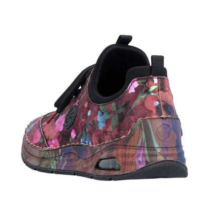 Rieker Floral Multi Women's Slip On Runner Shoe 44569-90