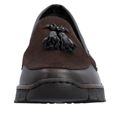 Rieker Slip On Low Wedge Loafer 53771