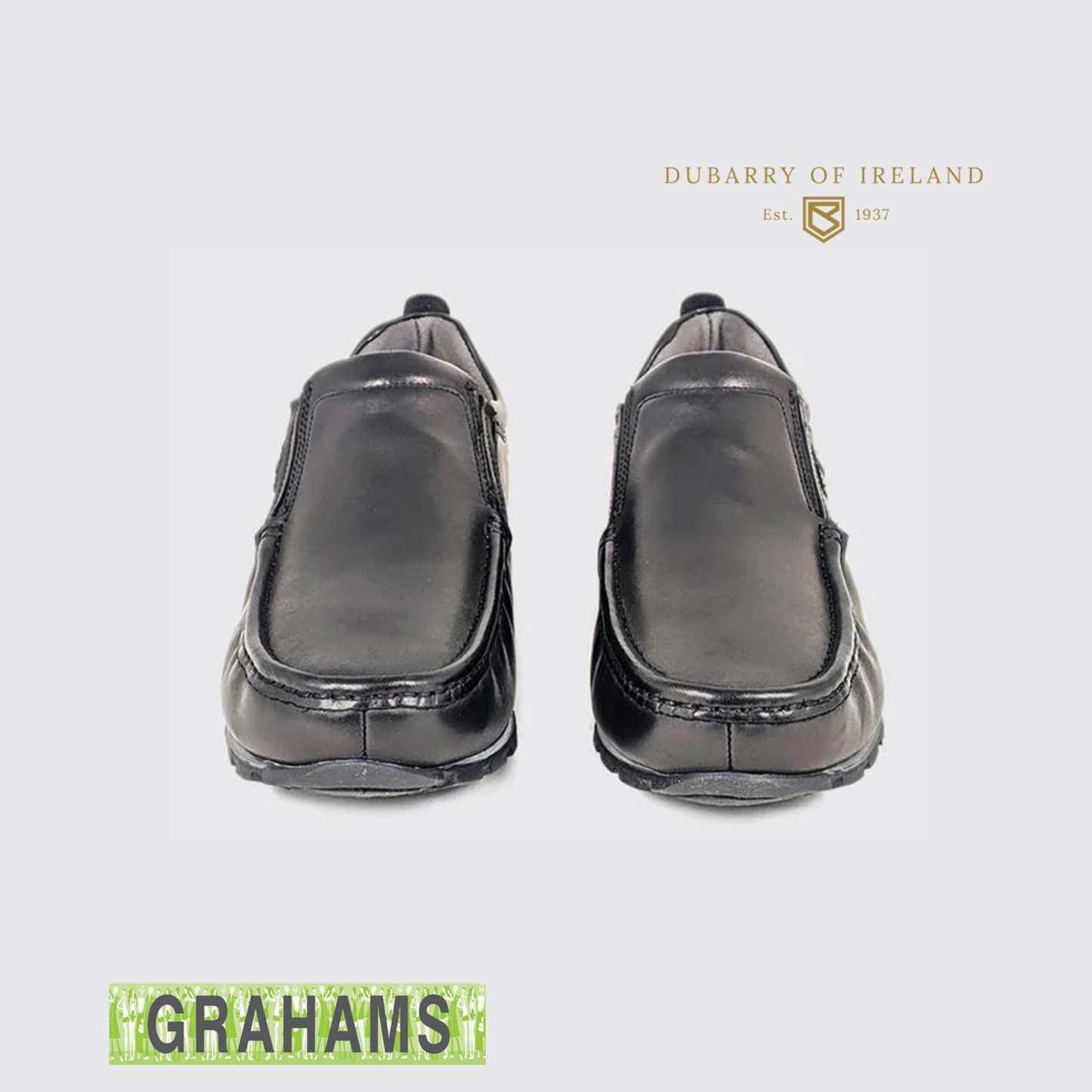 Dubarry AV8 Kobe Black Slip On School Shoe