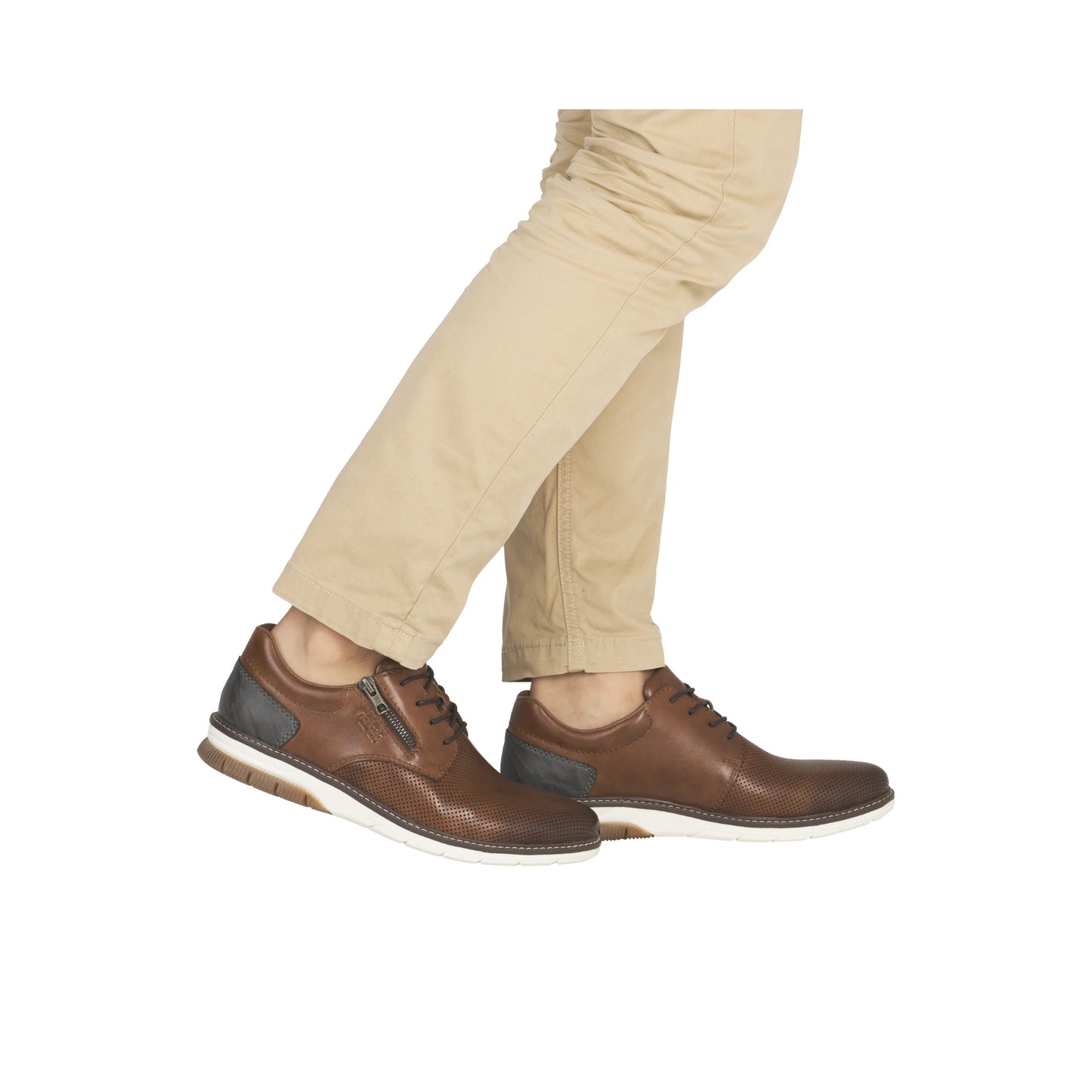 Rieker Men's Lace Up Tan Dress Shoe 14412