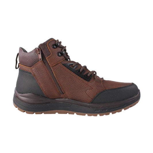 G Comfort Men's Walking Boot Leather Waterproof - Brown - R1289
