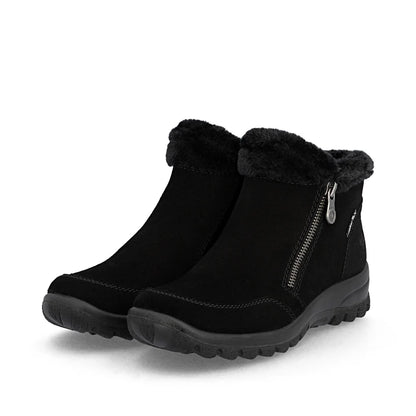 Rieker Womens Fleece Lined Tex Zip Ankle Boot L7188-00